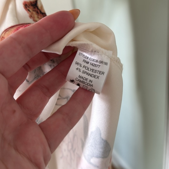 Floral asymmetrical cocktail dress - Picture 5 of 5